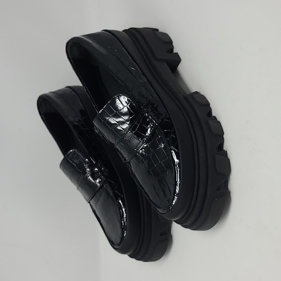 Ganni Belly Croc Embossed Leather 